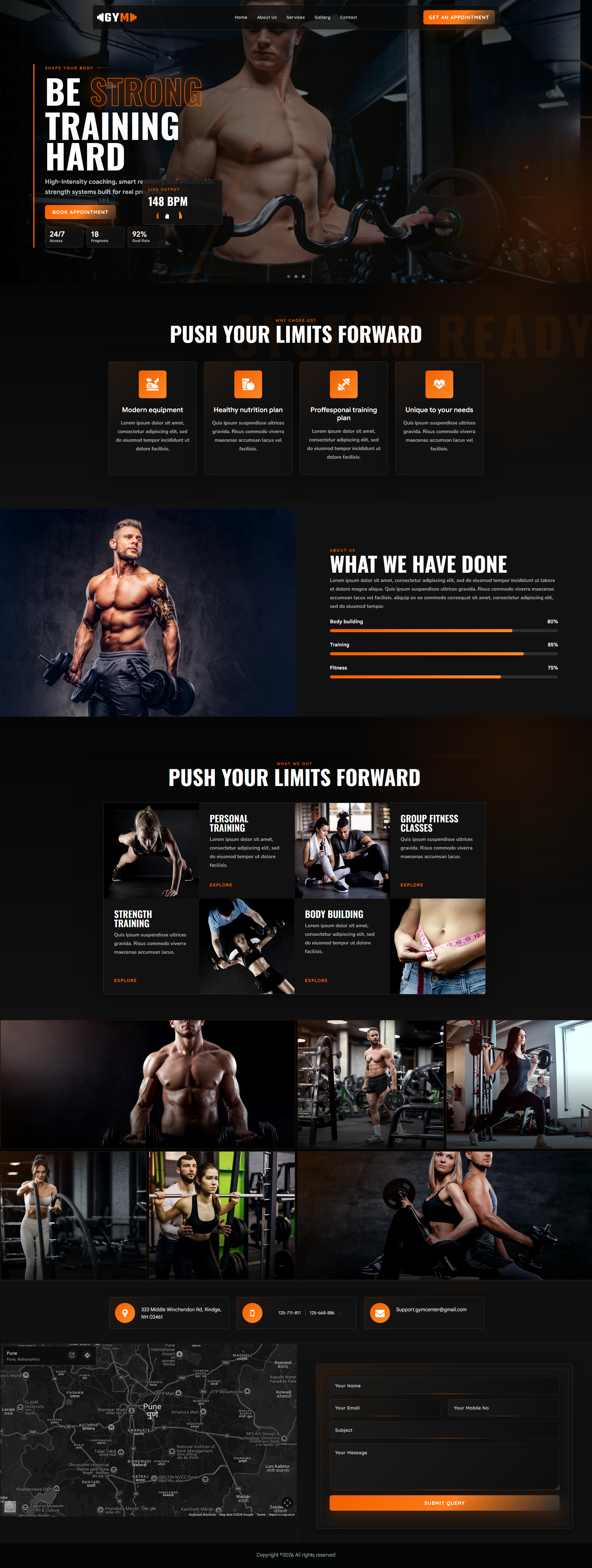 Gym appointment demo