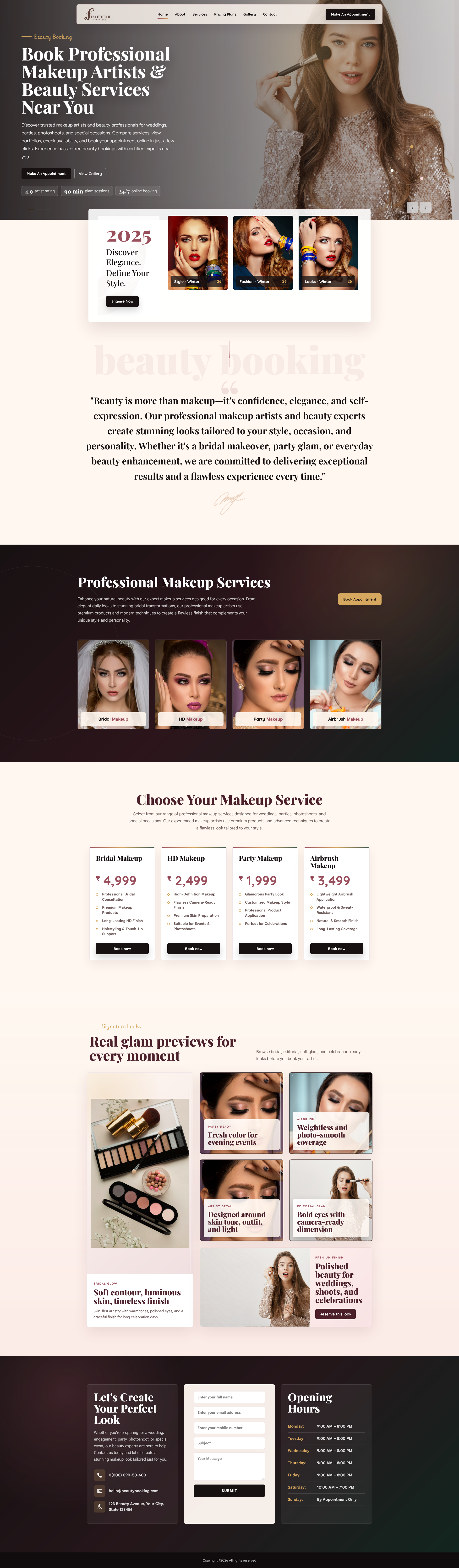 Salon appointment demo