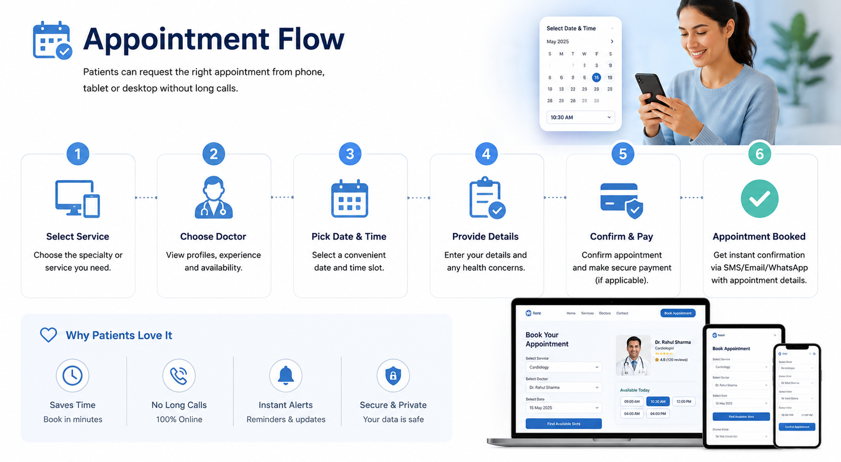 Ortho clinic website preview